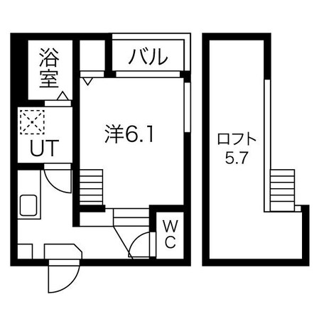 六番町駅 徒歩5分 2階の物件間取画像